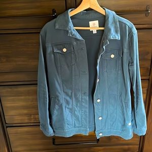 Lularoe denim jacket, size M, EUC